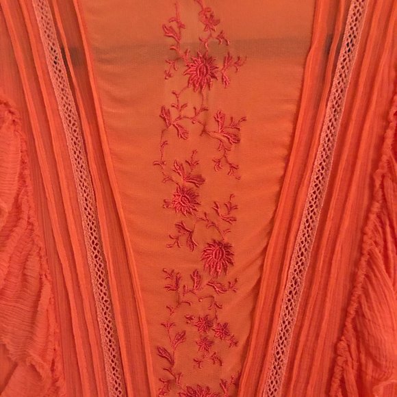 Allsaints Pink Embroidered Dress (Lena Kishani) - Picture 4 of 6